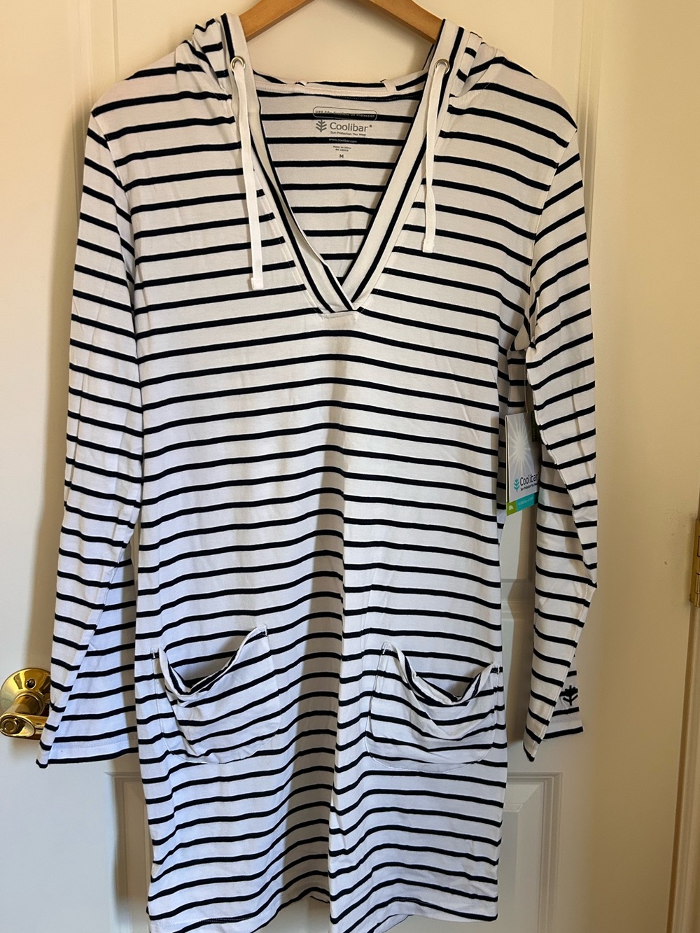 Coolibar Hooded Cover-Up Dress UPF 50, Sz M